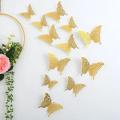 12Pcs 3D Butterfly Wall Sticker Art Decal Room Party Wedding Decoration. 