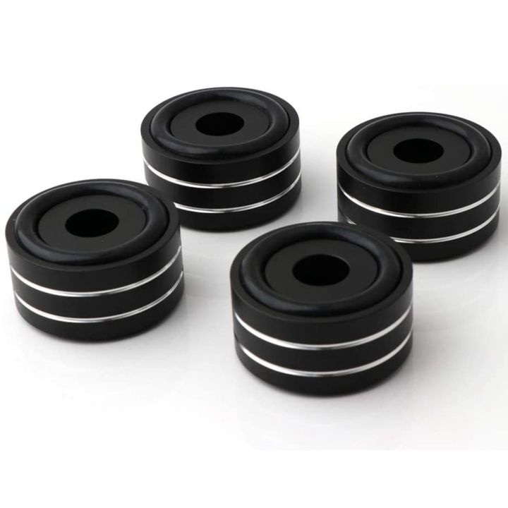 8Pcs%2040X20Mm%20Aluminum%20HiFi%20AMP%20Speaker%20Isolation%20Stand%20Turntable%20DAC%20Feet%20Pad%20-%20Image%204