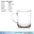 250 ml Crystal Clear Glass Tea/Coffee Mug OLiLA W011 (6 Pieces). 