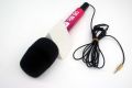 Db Journalist/Reporters Microphone Wooden body for Mobile Phone With black Filtering Foam 3.5Mm 4 Pole jack. 