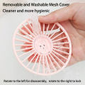 Handheld Fan Mini Fan, Small Portable Fan 3 Speed Adjustable Desk Fan with Base Phone Holder USB Rechargeable Eyelash Fan for Makeup.