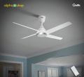 Qulik Alpha Edge 4B 53"- Decorative Energy Saving BLDC Remote Control Ceiling Fan (Parle White) | Q-6576-PW  | Free Delivery. 
