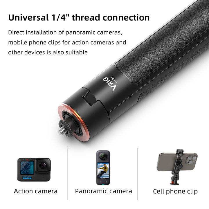 VRIG%20TP-21%20Selfie%20Stick%20Tripod%201.4M%20Action%20Camera%20for%20Insta360%20GoPro%20Hero%2010%209%208%207%20AKASO%20SJCAM%20OSMO%20Action%20Cameras%20-%20Image%205