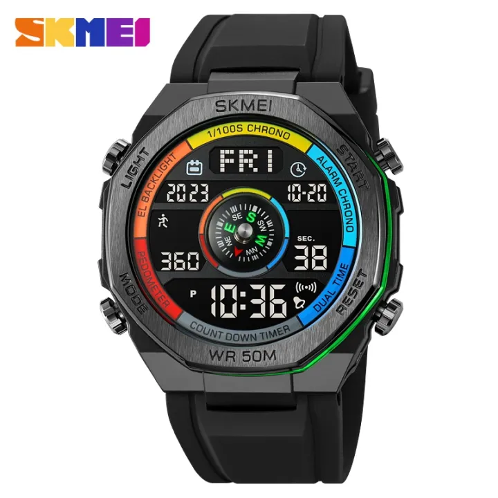 SKMEI%20Dual-Display%20Electronic%20Watch%20With%20Compass%20and%20Calorie%20Function%2050m%20Waterproof%20Mutifunctional%20Sports%20Fashion%20Wristwatches%20For%20Men%202209%20-%20Image%203