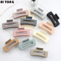 Hair Volume Large Frosted Grip Square Clip Simple Elegant Hair Clip Big Head Updo Shark Clip Hair Accessories Ornament. 