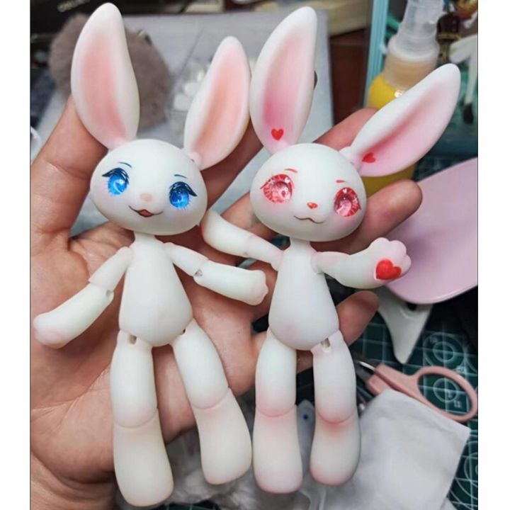 New%2014.5cm%20Height%203D%20Printed%20Resin%20Rabbit%20Doll%20Pet%20Multi%20Joint%20Movable%201/12%20Bjd%20Girl%20Dress%20Up%20Toy%20-%20Image%207
