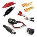 Combo Connector's DC Jack, Alligator clip, 9 Volt Battery Connector and DC Panel Mount Socket, Female Wire Spade Connector.