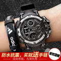 【Hengli jewelry story】Electronic Watch Men Cool casual Luminous Women Junior High School Black Technology Sports. 