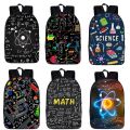 Mathematical Formula Backpack Chemistry Experimental Youth School School Bag Travel Large Capacity Storage Bag Backpack Gift.