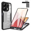 Phone case Xiaomi Poco M6 Pro 4G Poco M6Pro Poco M 6 Pro M6Pro 4G Transparent Protector with Mobile phone Film Cover Double Protect shield Full Cover Armor Cover cases. 
