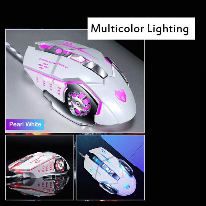 Gaming%20Mouse%20With%20Lighting%20Twolf%20V-6%20White%20Mouse%20-%20Elevate%20Your%20Gaming%20Setup%20With%20Stylish%20White%20Mouse%20-%20Image%203