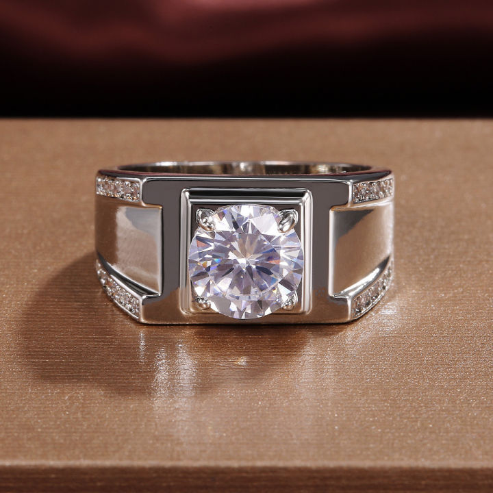 Wedding Ring Ring Wedding Jewelry Men's Knot Luxury Men's Ring 925 Sterling Silver 8mm Lab Diamond Setcosplay