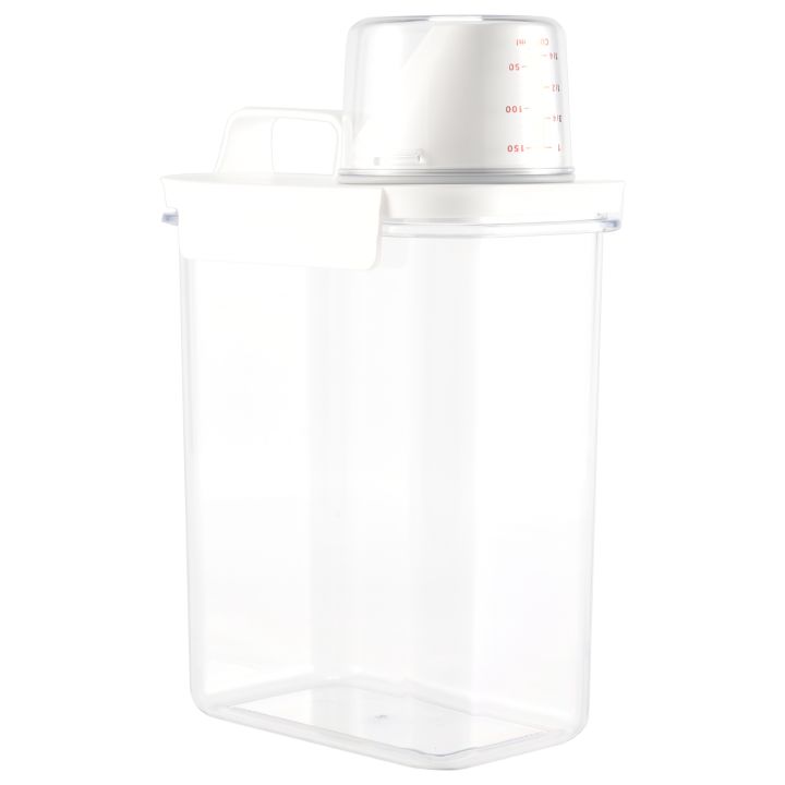 Washing Powder Container with Lid Multipurpose Storage Box 1.8L