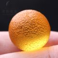 Rare Amber Libya Meteorite Single Bead round BeadsDIYBracelet Bracelet Beads Accessories Scattered Beads Specimen Rough Stone. 
