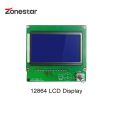 LCD 12864 LCD Cable LCD Display Module 128x64 Dots Blue Screen Backlight For ZRIB RAMPS Arduino Mega ZONESTAR.