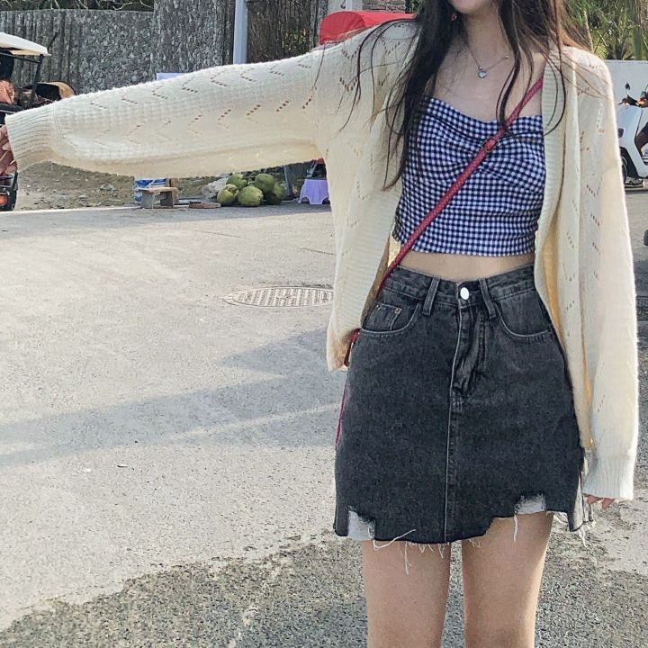 Sweet Gentle New Thin Knitted Cardigan Sweater Coat Women's Sun-Protective Clothing Loose Korean Style Solid Color Versatile Top