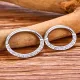 ASTM F136 Titanium Elliptic Septum Ring Hoop CZ 16G Clicker Piercing Nose Rings Helix Cartilage Clicker Tragus Piercing Jewelry. 