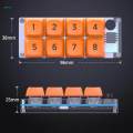 Mechanical Gaming Keyboard 8 Keys Wired Mechanical Keyboard PC Accessories Hot Swappable Easy to Program Programming Pad Keypad.
