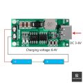 18650 Lithium Battery 2S/4S 4A Multi Cell BMS Boost Charger Module | Type-C USB Lithium Li-ion Battery Charging Protection Board 8.4V 12.6V 16.8V Step-Up Power Module. 