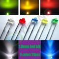 【Alizeker Mall】1.8mm red/yellow/blue/green/white Ultra Bright water R/Y/B/G/W LED Lamps LED Diode Assorted Kit. 