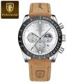 POEDAGAR Top Brand Luxury Men Watch For Man Sports Waterproof Luminous Date Chronograph Leather Men's Watches Quartz Male Clocks.
