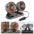 Car Fan, 12V 360 Degree Adjustable Small Size 2 Speed Cooling all Vehicle Fan. 