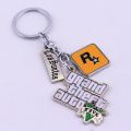 Game PS4 Theme Enamel Pendant Keyrings GTA 5 Grand Theft Auto 5 Keychain Jewelry Key Chain Rock Star Keychains Key Buckles. 