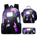 3PCS Set Skibidi Toilet Bags Titan Speakerman Children's backpack boy School Bag For Teenage,Cartoon Lunch Bags Pencil Bags. 