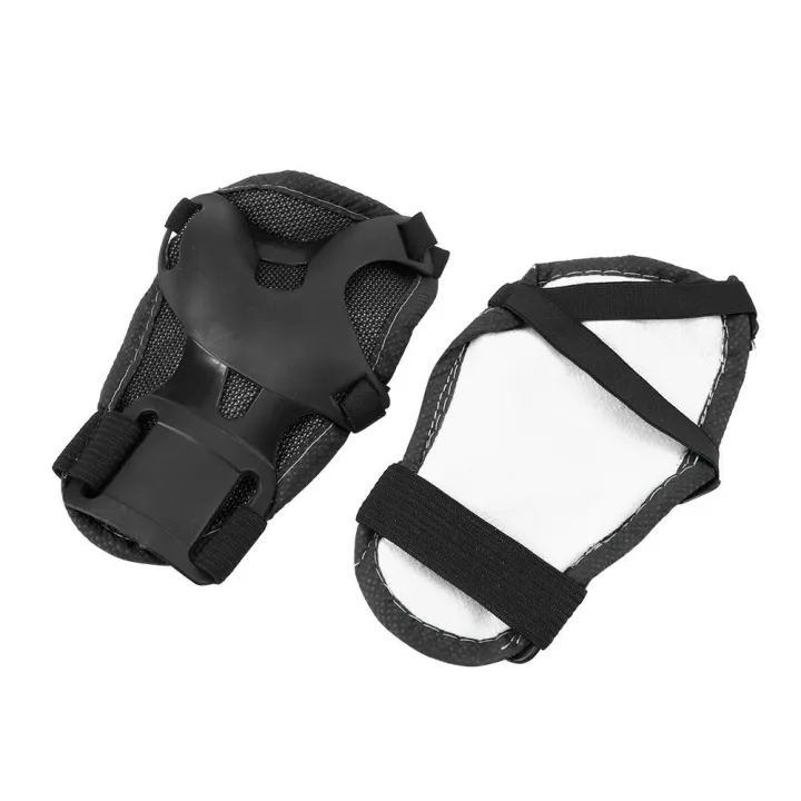 VAKIND%20%206pcs/set%20Skating%20Wrist%20Knee%20Elbow%20Protector%20Set%20Kids%20Riding%20Protect%20(Black)%20-%20Image%207