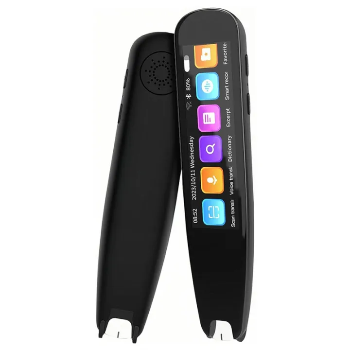 Scan Reader Pen, OCR Digital Pen Reader, Text to Speech Reading Pen, Voice Translator Machine 131 Language Translator Easy Install Easy to Use