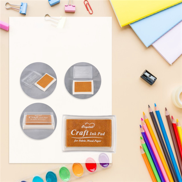 10X%20Rubber%20Stamp%20Ink%20Pad%20Stamp%20Inkpad%20Ink%20Pad%20-%20Gold%20-%20Image%207