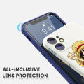 AMORVOR for iPhone 7 8 Plus Back Cover Anime One-Piece Luffy Side design Soft Case Liquid Silicone Phone Cases. 