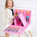 Travel Art Set, Washable Widely Used Drawing Art Kit Stimulate Creativity with Storage Box for Sketching. 