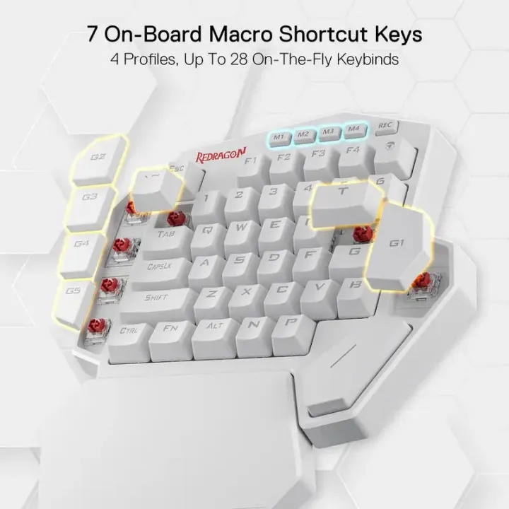 Redragon%20K585%20DITI%20One-Handed%20RGB%20Mechanical%20Gaming%20Keyboard,%2042%20Keys%20Type-C%20Professional%20Gaming%20Keypad%20w/Upgraded%20Hot-Swappable%20-%20Image%202