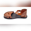 Men's Stylish Fashionable Unique Design Casual Brown Leather Smart Sandal for Men. 