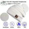 Winter Hat with Built-in Headphones Wireless Music Headphone Hat with Hifi Sound Low Latency Warm Bluetooth 5.0 Headset for Southeast Asian Buyers. 