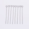 100pcs Stainless steel Eye Pins Findings Eye Head Pins For Jewelry Making Supplies DIY Craft Accessories. 