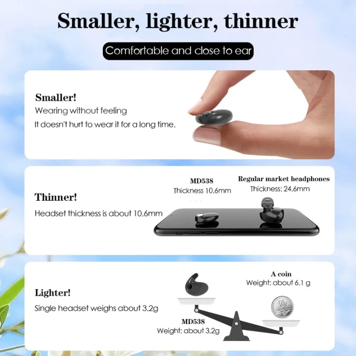 SK%20MD538%20Invisible%20Sleep%20Wireless%20Earphone%20TWS%20Bluetooth%20Hidden%20Earbuds%20IPX6%20Waterproof%20Noise%20Cancelling%20Sports%20Headphones%20-%20Image%204