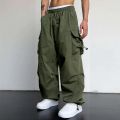 Harajuku Oversized Cargo Parachute Pants Men Streetwear Vintage Y2k Hip Hop Wide Leg Joggers Baggy Casual Sweatpants Techwear. 