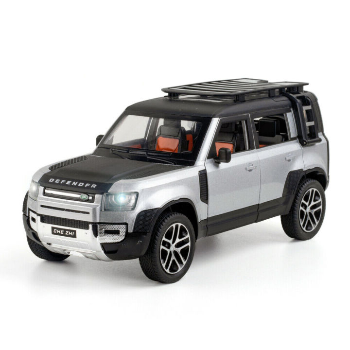 1:24 Landrover Defender Diecasts Alloy Car Luxurious Simulation Toy  Vehicles Metal Car Doors Open Model Car Sound Light Toys For Gift 