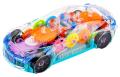 Racing Car Musical Toys 360 Degrees Rotating Transparent Concept Racing Car With Music & 3D Flashing Lights For 2-5 Year Kids - Pack of 1, Multicolour. 
