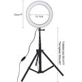LED Ring Light 10-inch with Tripod Stand Selfie Ringlight Video Photpgraphy Lamp for Youtube Makeup Video Live Lighting Shooting.