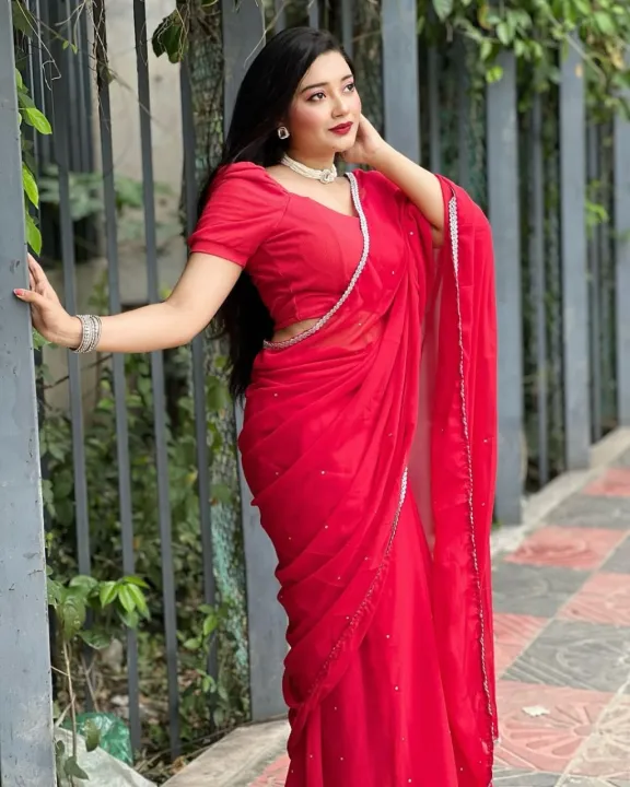 Exclusive%20Design%20Red%20Color%20Georgette%20lace%20and%20stone%20work%20Saree%20With%20Matching%20Blouse%20pis%20for%20women%20-%20Image%203