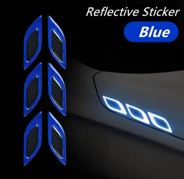 6Pcs%20Universal%20Reflective%20Car%20Stickers%20Carbon%20Fiber%20Decals%20Warning%20Reflective%20Strips%20-%20Image%206