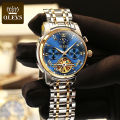 OLEVS Fashion Automatic Stainless Steel Waterproof Watches for Men.