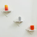 3 Pcs Self-Adhesive Wall Hanging Kite Flower Stand - Decorative Punch-Free Showpiece Holder for Home Decor. 