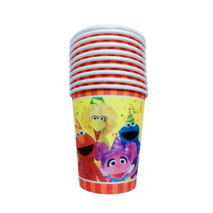 Sesame%20Street%20Party%20Supplies%20Tableware%20Elmo%20Paper%20Straws%20Cups%20Plate%20Napkins%20Sesame%20Street%20Baby%20Shower%20Birthday%20Party%20Decorations%20-%20Image%204