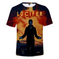 TV Show Lucifer Morningstar 3D Printed T-shirt Women Men Summer Fashion Short Sleeve Funny Tshirt Devil Graphic Streetwear Tops. 