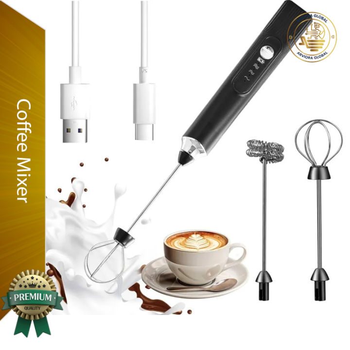Electric Rechargeable Handheld Coffee Mixer - Perfectly Blend Your Brews With Ease Coffee Mixer Electric Coffee Mixer Tea Mixer
