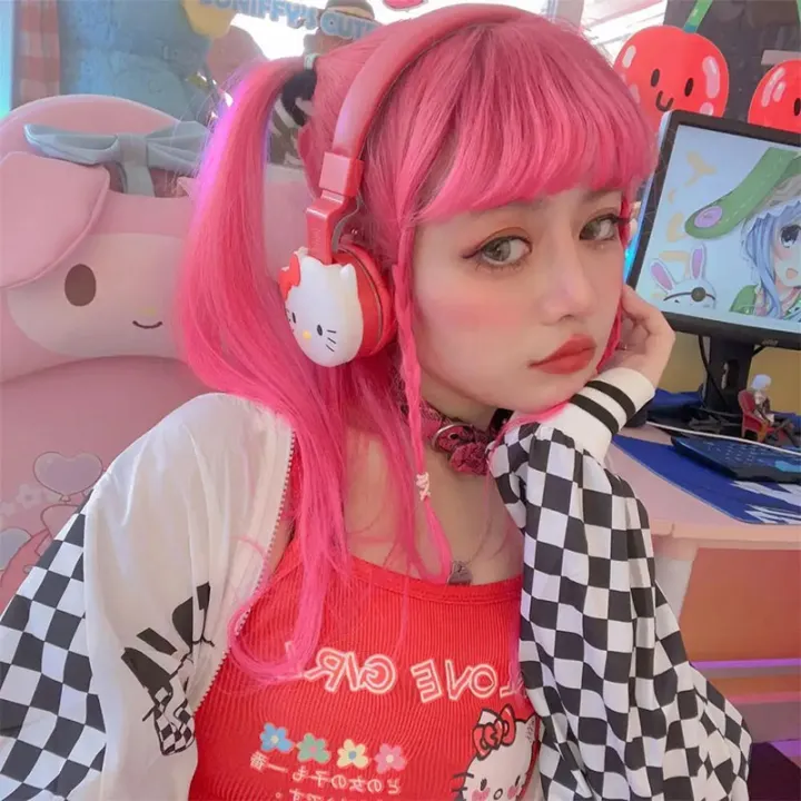 Kawaii%20Y2K%20Hello%20Kitty%20Wireless%20Bluetooth%20Headphones%20With%20Mic%20Noise%20Cancelling%20Headsets%20Stereo%20Sound%20Kuromi%20Earphones%20Sports%20-%20Image%204